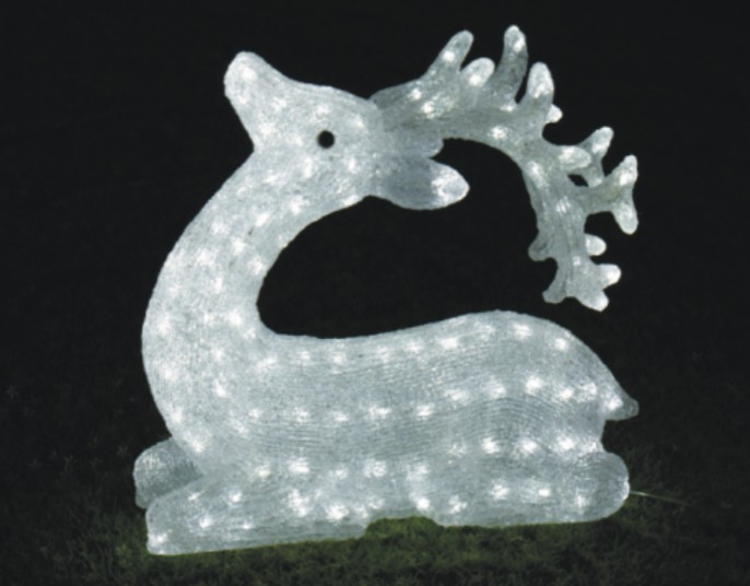  made in china  FY-001-B05 cheap christmas acrylic SITTING REINDEER light bulb lamp  company