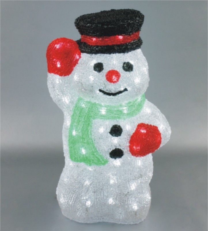  manufacturer In China FY-001-D03 cheap christmas acrylic SNOWMAN light bulb lamp  factory