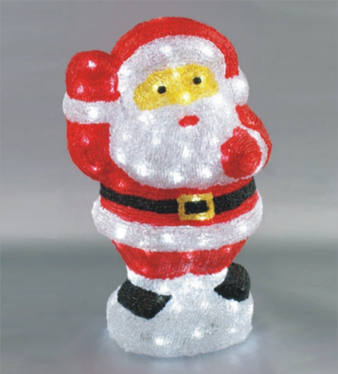  manufacturer In China FY-001-E03 cheap christmas acrylic SANTA CLAUS light bulb lamp  corporation