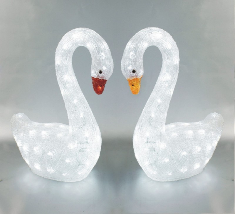  manufacturer In China FY-001-F01 cheap christmas acrylic SWAN light bulb lamp  distributor