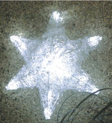  manufacturer In China FY-001-I21 cheap christmas acrylic SIX-POINTED STAR light bulb lamp  factory