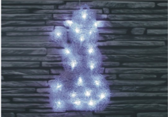  manufactured in China  FY-001-K01 cheap christmas acrylic 2D SNOWMAN light bulb lamp  factory