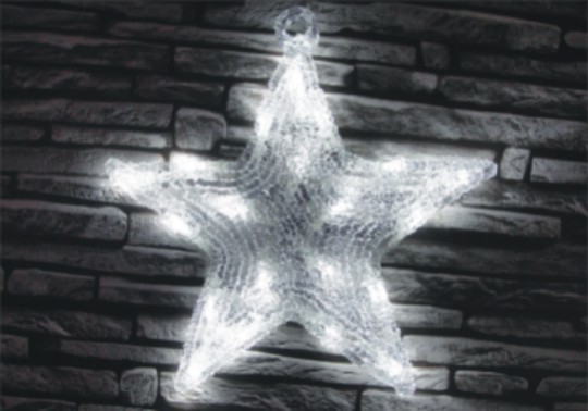 FY-001-K05 Χριστούγεν FY-001-K05 φτηνό ακρυλικό Χριστούγεννα 2D STAR φως λαμπτήρα λαμπτήρα - Ακρυλικό φώταmade in china