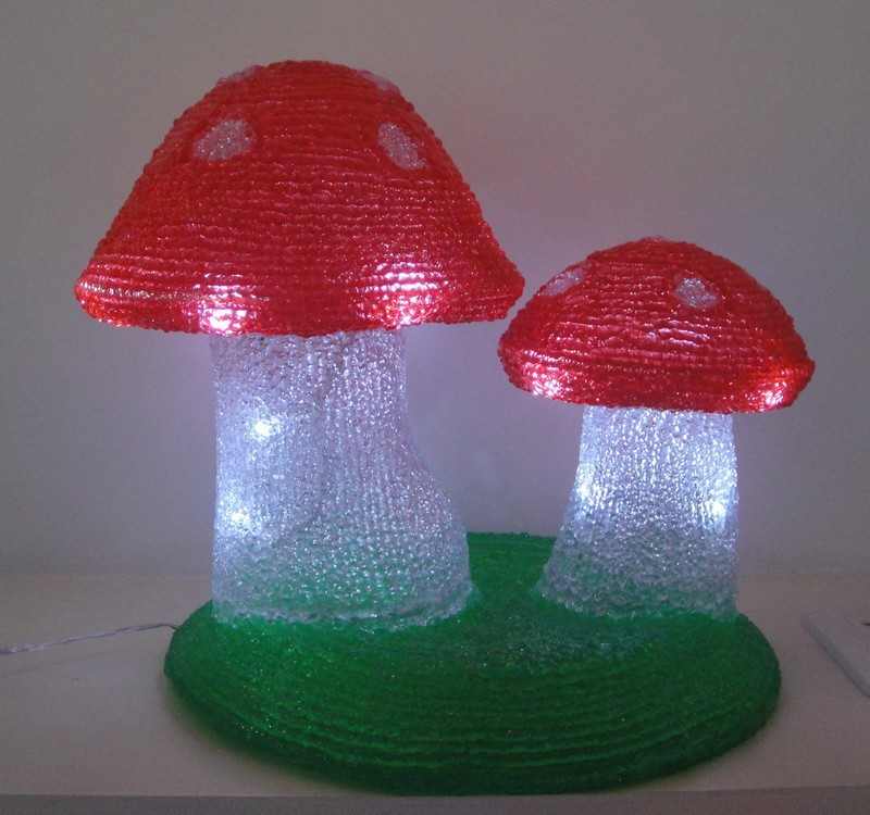  manufactured in China  FY-001-O03 cheap christmas acrylic MUSHROOM SET light bulb lamp  factory