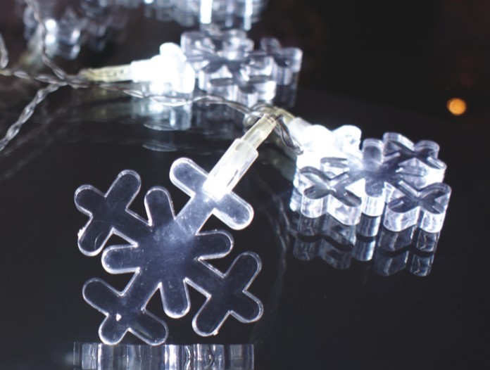  made in china  FY-009-A183 LIGHT CHAIN WITH SNOWFLAKE DECORATION  factory