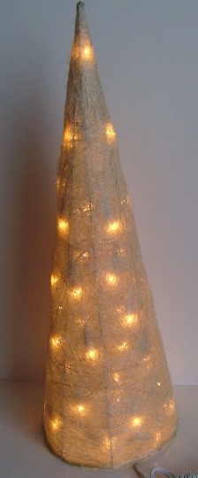 FY-010-B02 Χριστούγεννα White κώνου μπαστούνι φως λαμπτήρα λαμπτήρα FY-010-B02 Φτηνές Χριστούγεννα Λευκό κώνου μπαστούνι φως λαμπτήρα λαμπτήρα - Φως Rattanmade in china