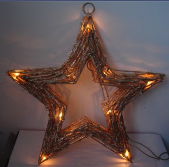  made in china  FY-06-009 cheap christmas star rattan light bulb lamp  corporation