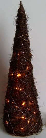  manufacturer In China FY-06-022 cheap christmas black cone rattan light bulb lamp  company