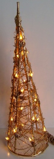  manufacturer In China FY-06-023 cheap christmas cone rattan light bulb lamp  company
