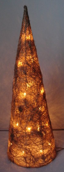  made in china  FY-06-027 cheap christmas gold cone rattan light bulb lamp  corporation