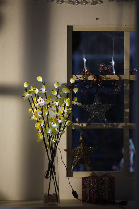 FY-50002 LED φθηνά υποκατάστημα χριστουγεννιάτικο δέντρο μικρό οδήγησε λάμπα λάμπα ανάβει