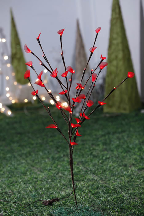 FY-50012 φθηνή LED Χριστουγεννιάτικο λουλούδι κλαδί δέντρου μικρό οδήγησε λάμπα λάμπα ανάβει