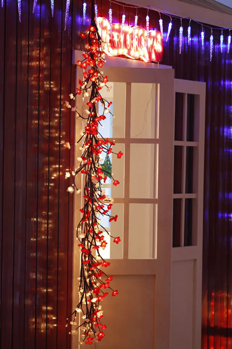 FY-50022 LED φθηνά υποκατάστημα χριστουγεννιάτικο δέντρο μικρό οδήγησε λάμπα λάμπα ανάβει