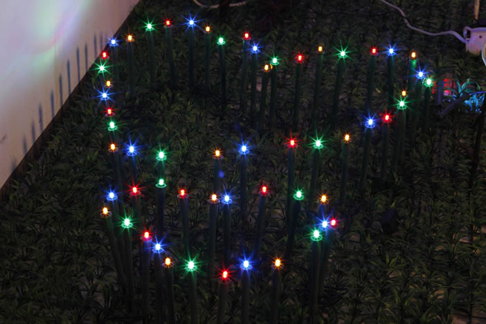 FY-50024 LED φθηνά υποκατάστημα χριστουγεννιάτικο δέντρο μικρό οδήγησε λάμπα λάμπα ανάβει