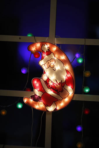 FY-60312 Φτηνές Χριστούγεννα Santa Claus παράθυρο φως λαμπτήρα λαμπτήρα