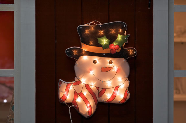 FY-60609 φθηνά χιόνι Χριστούγεννα άνθρωπος παράθυρο φως λαμπτήρα λαμπτήρα