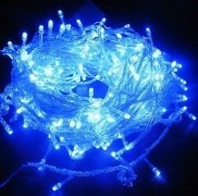 Μπλε 144 Superbright LED  Μπλε 144 Superbright LED String πολλαπλών φώτα Clear Cable - LED φώτα Stringκατασκευάζονται στην Κίνα