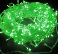  manufacturer In China Green 144 Superbright LED String Lights Multifunction Clear Cable  factory