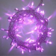  manufacturer In China Purple 50 Superbright LED String Lights Static On Clear Cable  factory